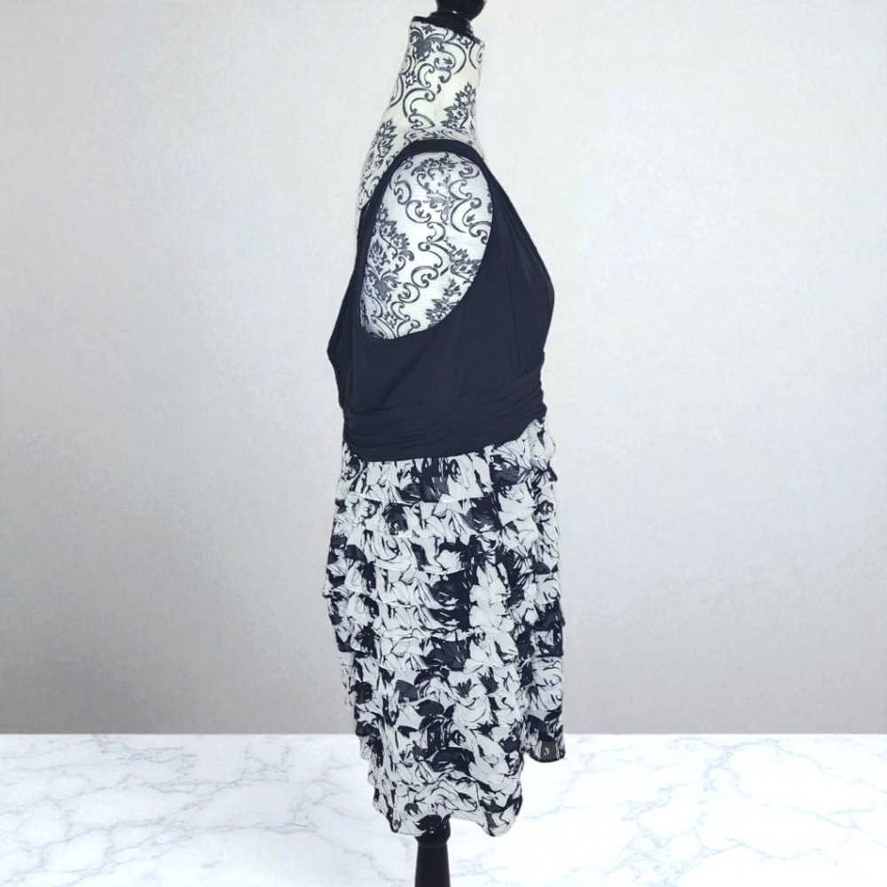 BELLISSIMA Black & White Cocktail Dress - 16 - Picture 4 of 9
